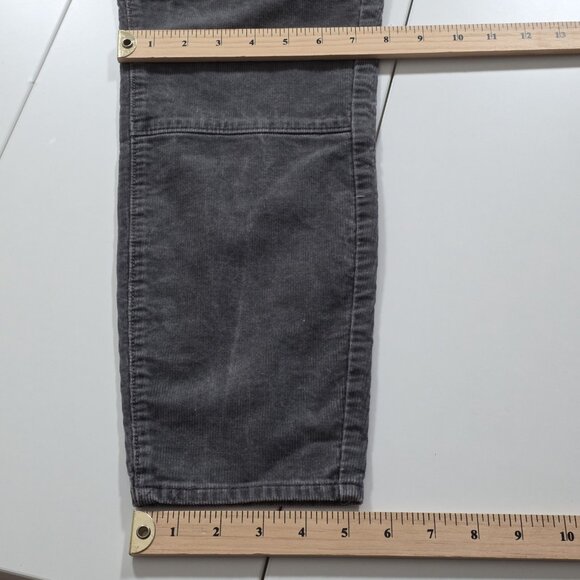 Ann Taylor Loft Pants Womens 12 Gray Corduroy Modern Skinny Ankle Cotton Stretch - Picture 8 of 16